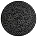 HF by LT Rubber Estate Garden Stepping Stone, 11-3/4 inches, Black
