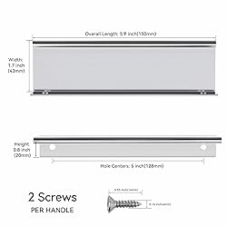 ScentFlows 10 Pack Kitchen Cabinet Pulls Brushed