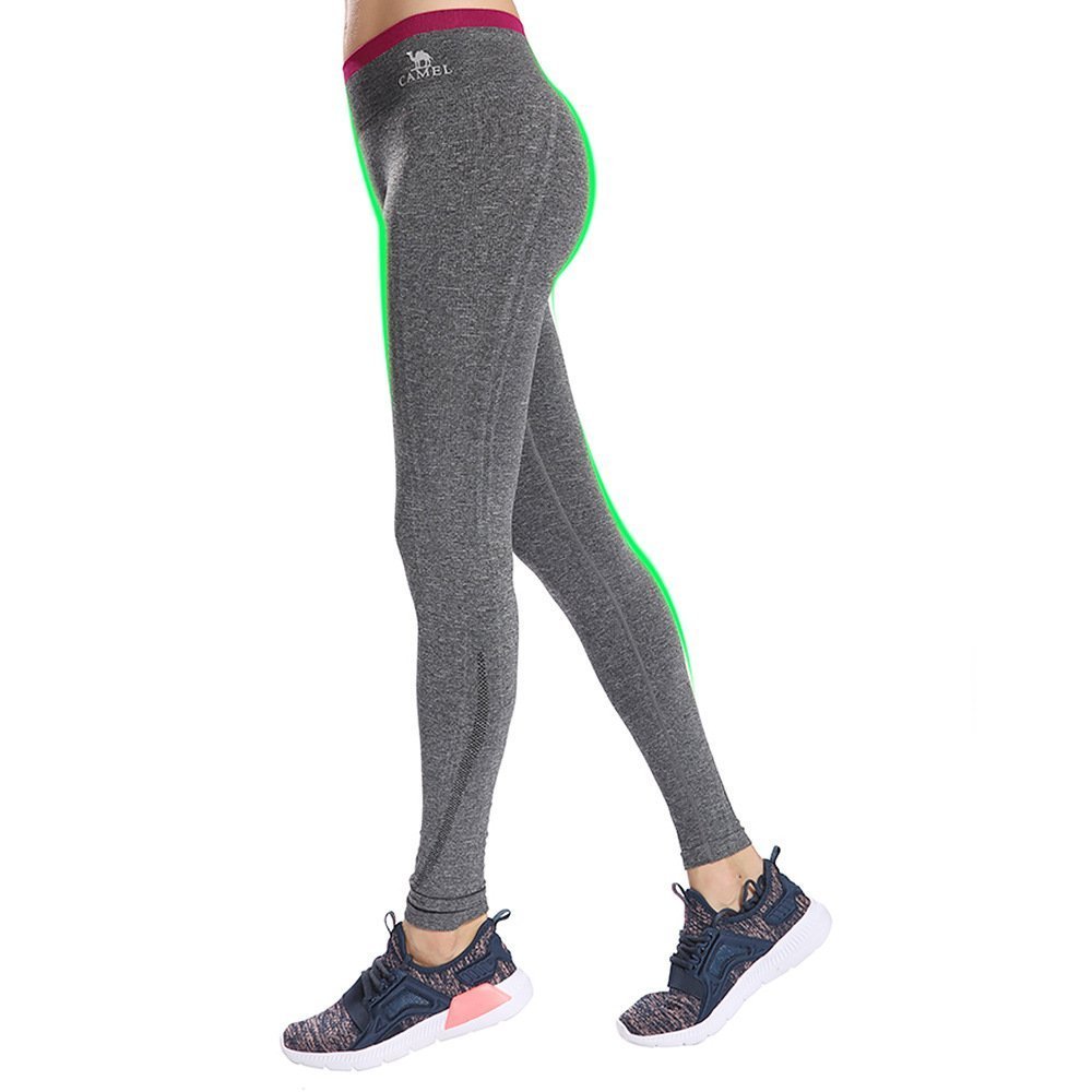 Camel Yoga Pants Gym Leggings High Waist Tights Comfortable Fitness Trousers Sport Sweatpants Workout Pants，Quick-drying