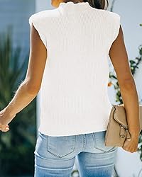 Amarmia Women's Mock Neck Knit Sweater Vest