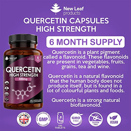 Quercetin 500mg High Strength Antioxidant Supplements (6 Months Supply