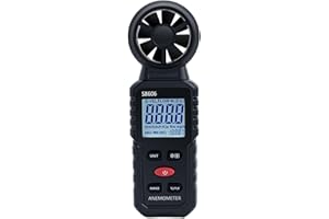 Mcbazel 3 in 1 Handheld Digital Anemometer Wind Meter, High Precision Wind Speed Measuring, Digital Wind Speed Meter with Backlight for HVAC, Sailing, Fishing, and Indoor Outdoor Use