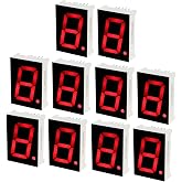 uxcell Common Cathode 10 Pin 1 Bit 7 Segment Display 1.34 x 0.94 x 0.41 Inch 1" Red LED Display Digital Tube 10pcs