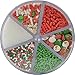 Festival Holiday 6-Cell Christmas Sprinkle Mix, 7 Ounce