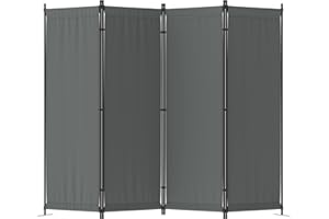 Morngardo Room Divider Folding Privacy Screens 4 Panel Partitions 88" Dividers Portable Separating for Home Office Bedroom Do