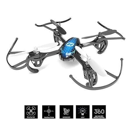 Holy Stone Mini Drohne HS170 RC Quadrocopter 2.4GHz 6-Achsen-Gyro Helicopter ferngesteuert mit Fernbedienung, blau