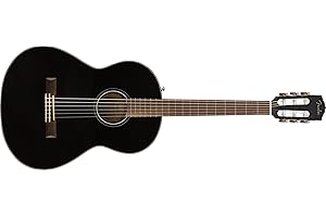 Fender CN-60S Concert Nylon String Acoustic Guitar, Black