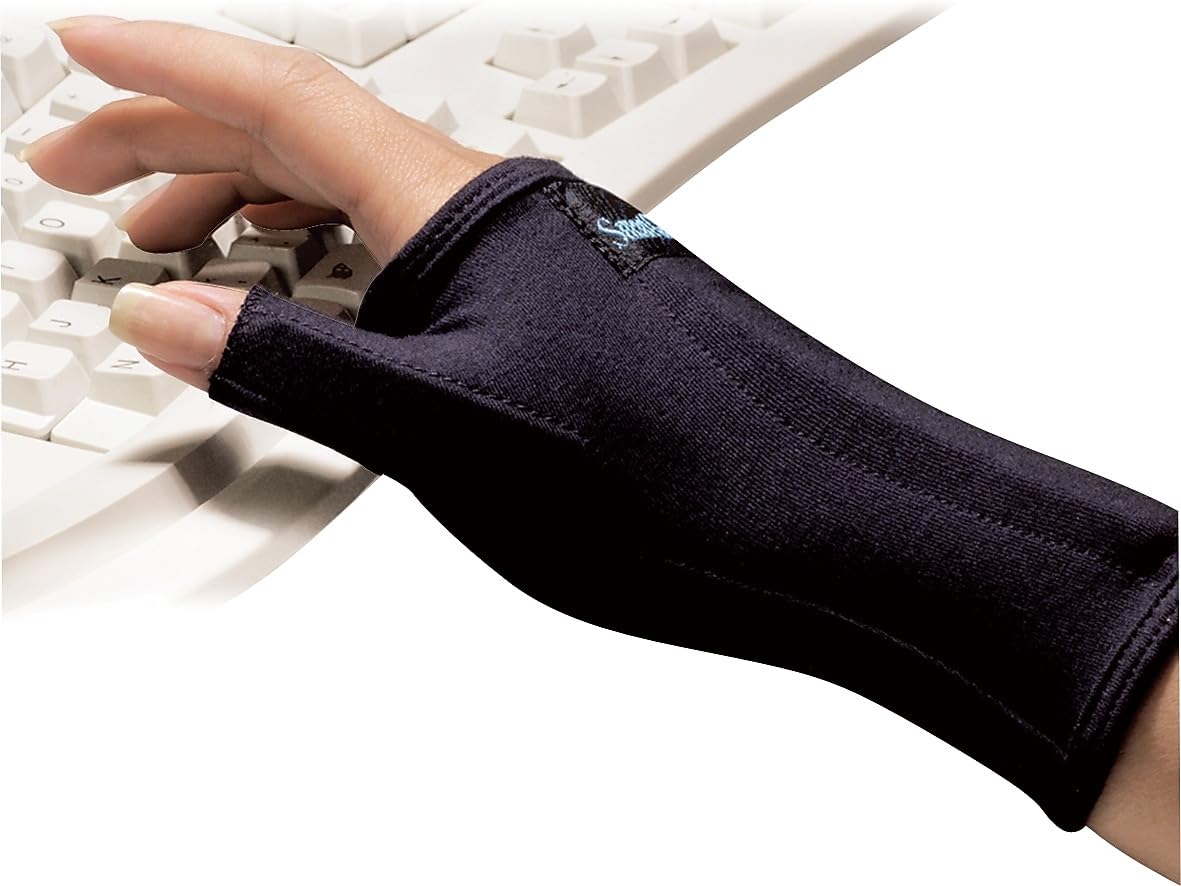IMAK Smart Glove Thumb and Wrist Support, Helps, Prevent & Relive Wrist & Thumb Pain from Carpal Tunnel Syndrome (RSI), Ideal to Use with PC, Keyboard, Mouse, Gaming (Medium)