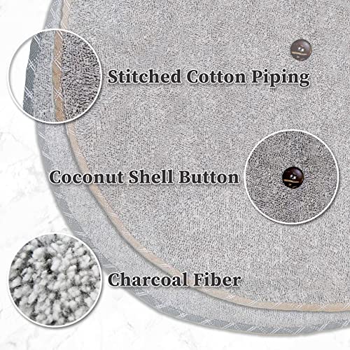 myHomeBody Hand Towels with Hanging Loops, Hand Towels with Button Loop