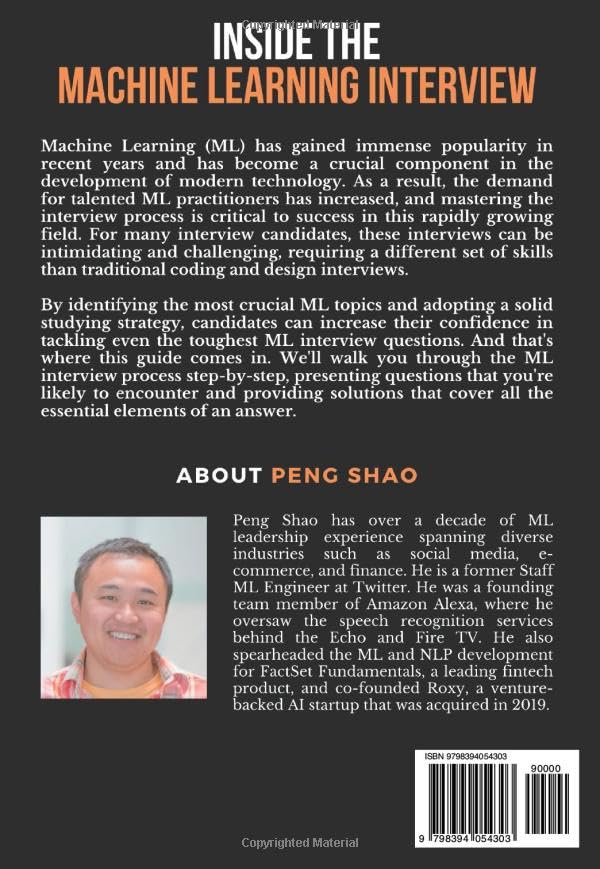 Inside the Machine Learning Interview: 151 Real Questions from FAANG and How to Answer Them Inside the Machine Learning Interview: 151 Real Questions from FAANG and How to Answer Them Paperback Kindle