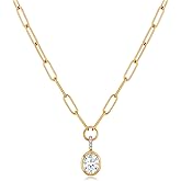 TONLUYAX 14k Gold Plated Necklaces for Women Trendy Cubic Zirconia Necklaces Dainty Gold Jewelry Fashion Accessories