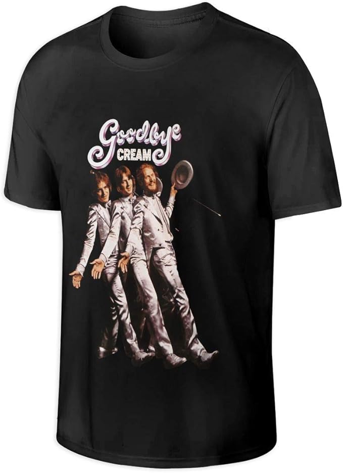 Cream Band Goodbye Tour Men's Crewneck T Shirt Casual Top