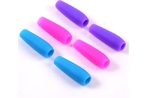 The Friendly Swede Stylus Silicone Pencil Grip Holder — 6-Pack Ergonomic Stylus Pencil Grips for Adults & Kids; Pen Grippers