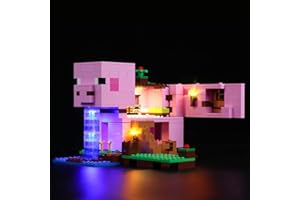 Rorliny LED Light Kit for Lego 21170 The Pig House Building Set, Creative Light Set - Lights Only, No Model Set