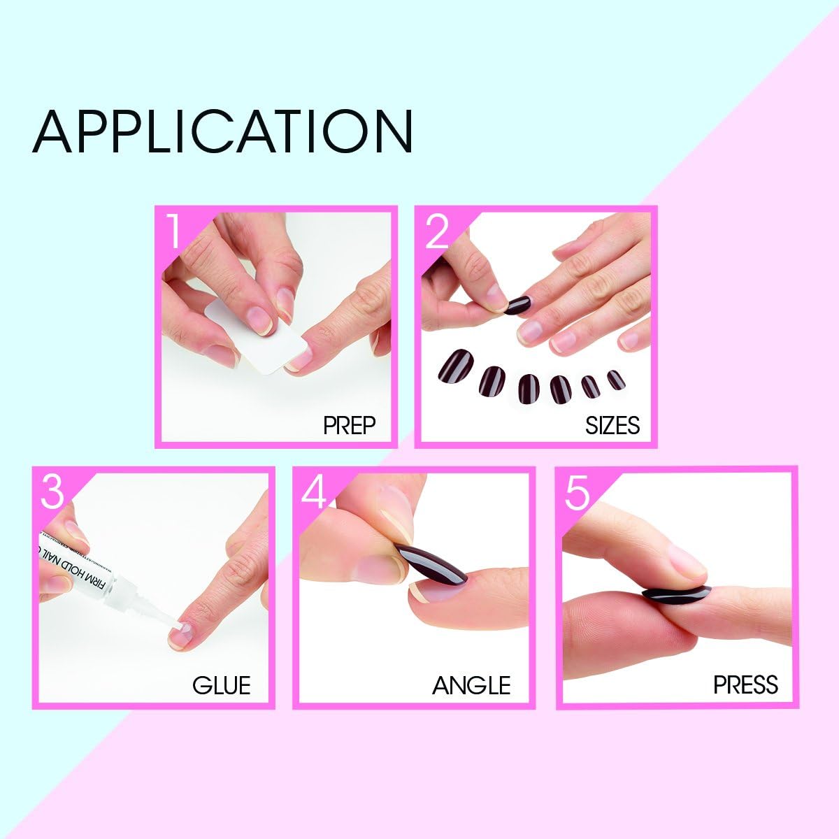 Elegant Touch Core Colour Nails Nancy, Red - Image 5