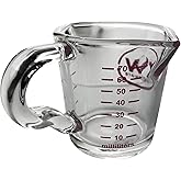 Rattleware 3 oz Espresso Shot Glass Pitcher with Handle - Double Spouted Genuine Barista Measuring Cup with ML & OZ Graduations - Durable Swift Espresso for Pouring Shots & Coffee
