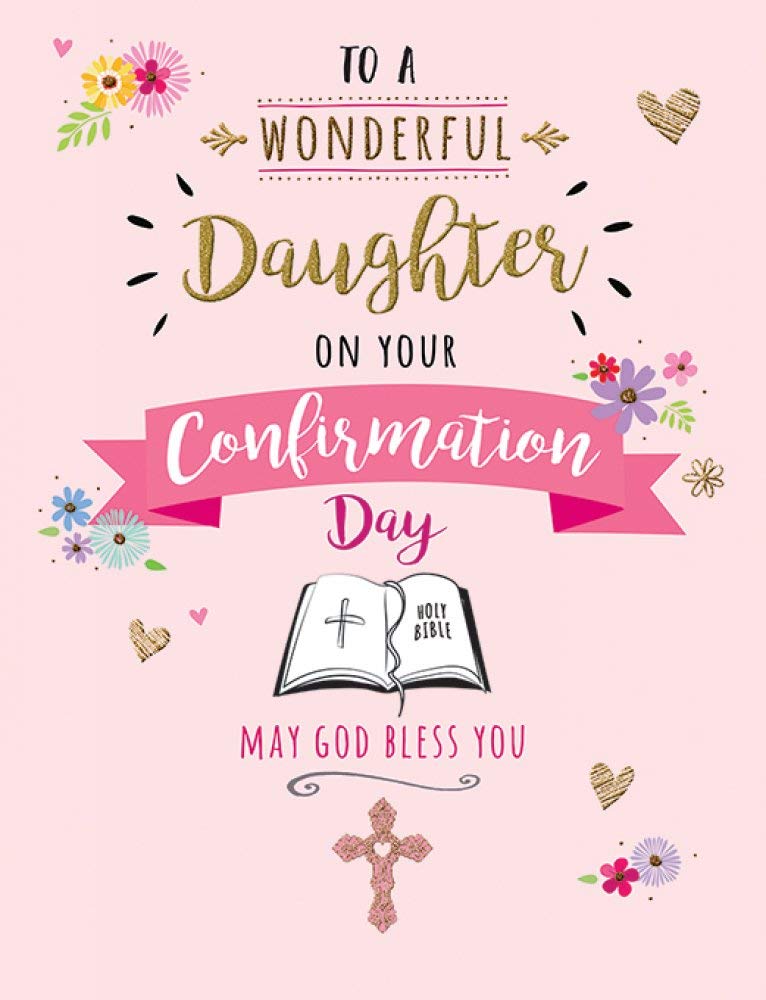 Religious Card Confirmation Daughter - 8 x 6 inches - Piccadilly Greetings