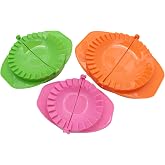 Zoie + Chloe Set of 3 Dough Press - Plastic Pastry Shaper &amp; Empanada Maker Press With Crimped Crust Edges - Kitchen Tools For Making Dumplings, Hand Pie, Ravioli, Pierogi, Turnover - 4&rdquo;, 5&rdquo;, 6&rdquo;