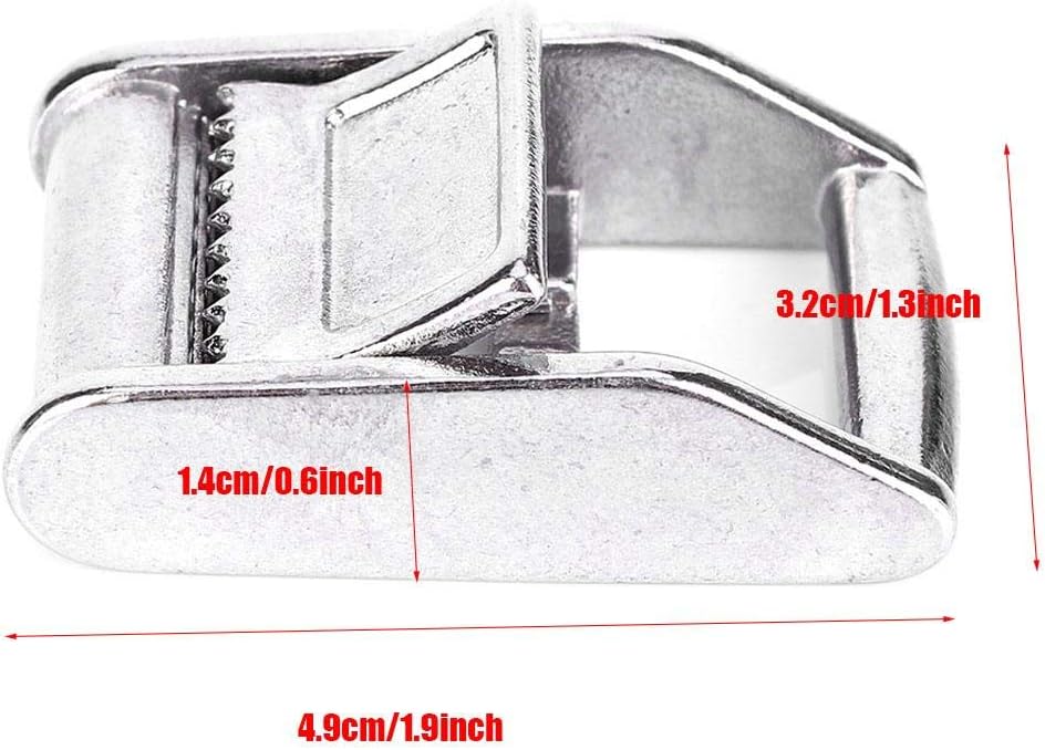 Cam Buckle Stainless Steel Marine Boat Belt Cam buckle Plate for Strap Within 2.5cm Fixing Cam Buckle, silver - Image 4