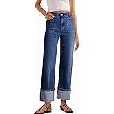 EVALESS Women's High Waisted Wide Leg Jeans