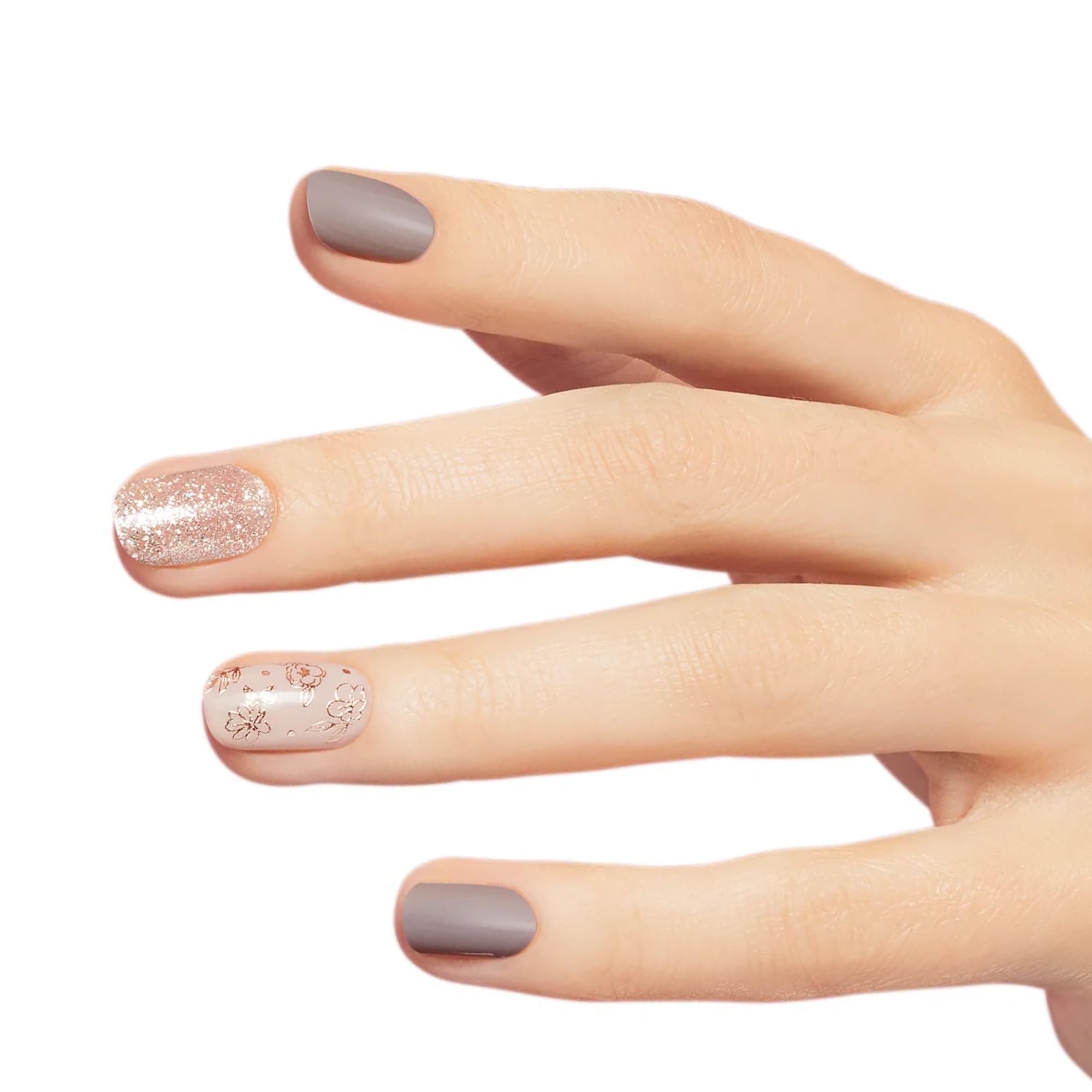 Dashing Diva Gloss Nail Strips Lavendar Dreams | UV Free, Chip Resistant, Long Lasting Gel Nail Stickers | Contains 32 Nail Wraps, 1 Prep Pad, 1 Nail File - Image 2