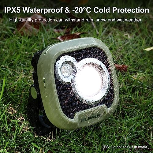 KLARUS WL3 Camping Lamp, 13500 mAh High-Capacity Rechargeable Work Light, 1500 Lumen Camping Lantern, 6 Modes, Magnetic Base, Hook Function, Night Fishing, Emergency, Workshop, etc.