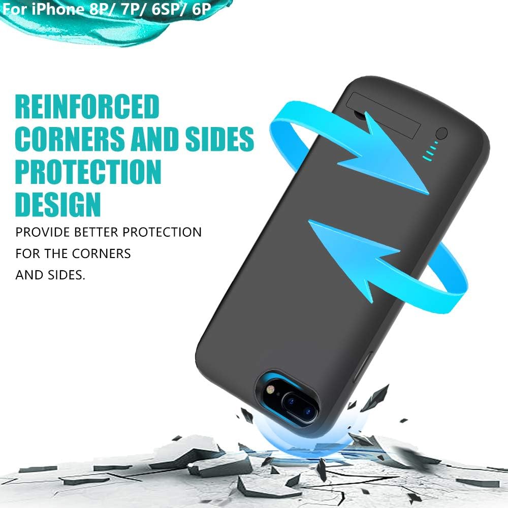 BAHOND Battery Case Compatible with iPhone 8 Plus/7 Plus/6S Plus/6 Plus - Image 5