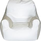 E-SeaRider Armchair Marine Beanbag, Medium, Multi (White/Beige)