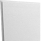 uDecor Arena Tegular 2x2 Acoustical Ceiling Tiles - Box of 10 - Fire-Rated White 24x24 Drop Ceiling Tiles - Class A Fire Rated, Noise Reduction, Humidity &amp; Sag Resistant, No Asbestos