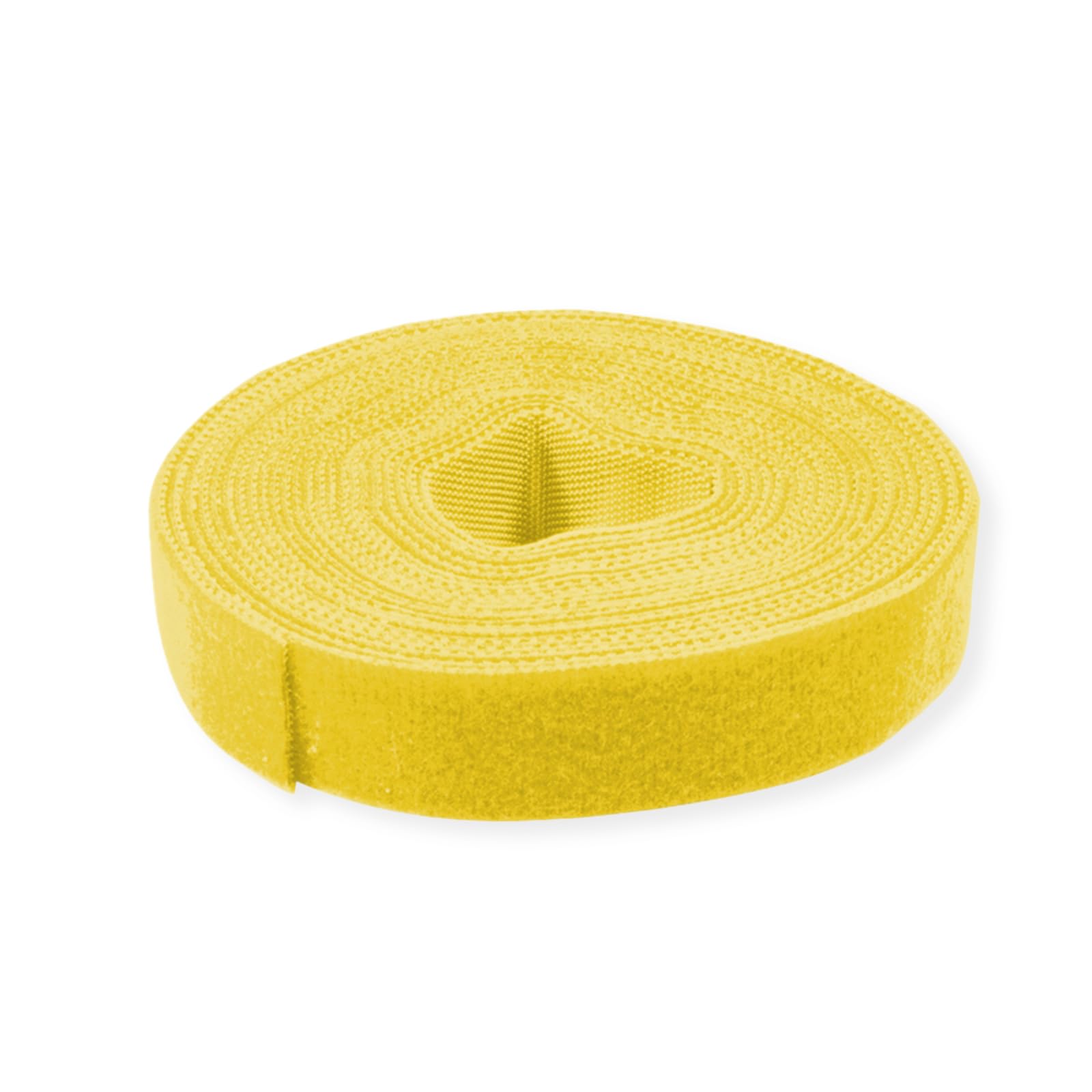 Value Hook and Loop Tape on a Roll 10mm Yellow 25 m