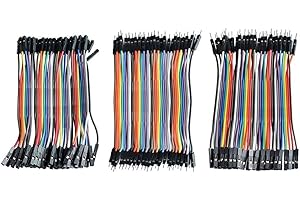 40 PCS 20cm Breadboard for Jumper Wire Kit with Male to Male, Male to Female, Female to Female for Dupont Cables for Arduino 