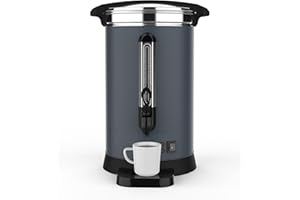 120 Cups Coffee Urn,18L/4.8 Gallon Double Wall Commerical Coffee Maker for Buffet Catering Wedding Gathering,Large Capacity H