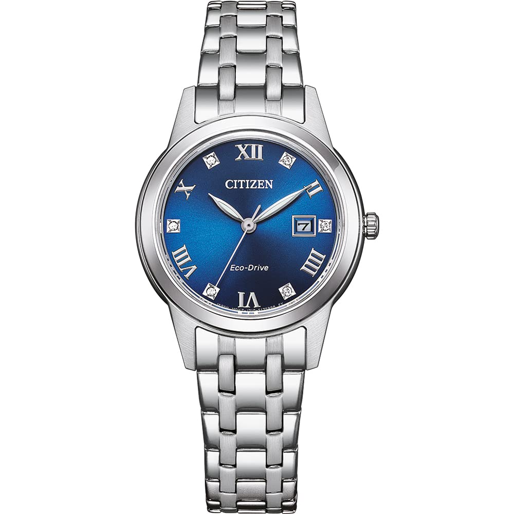 Citizen Women's Analogue Eco-Drive Watch with a Stainless Steel Band Elegance