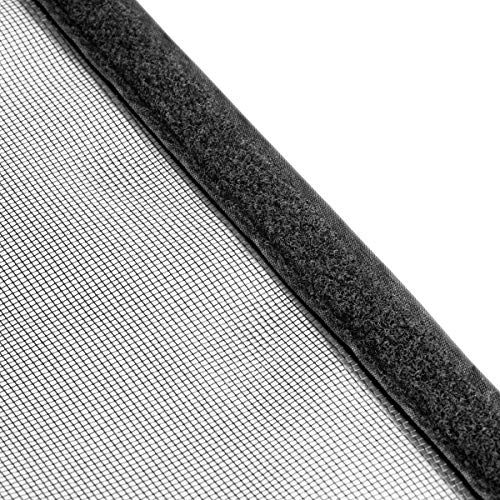 Magnetic Screen Door 38\'\'x84\'\' Reinforced Fiberglass Mesh Curtain Patio Door Screen with Super Tight Self Closing Magnetic Seal, Full Frame Hook & Loop Fits Door Size up to 37\'\'x84\'\' Max (38x84 Inch)