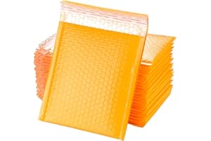Dioche Bubble Mailers Padded Shipping Envelope Bags 50 Pack SelfSeal Poly Mailers for Fragile Items - 13x18cm/5.1x7.1in (11x1