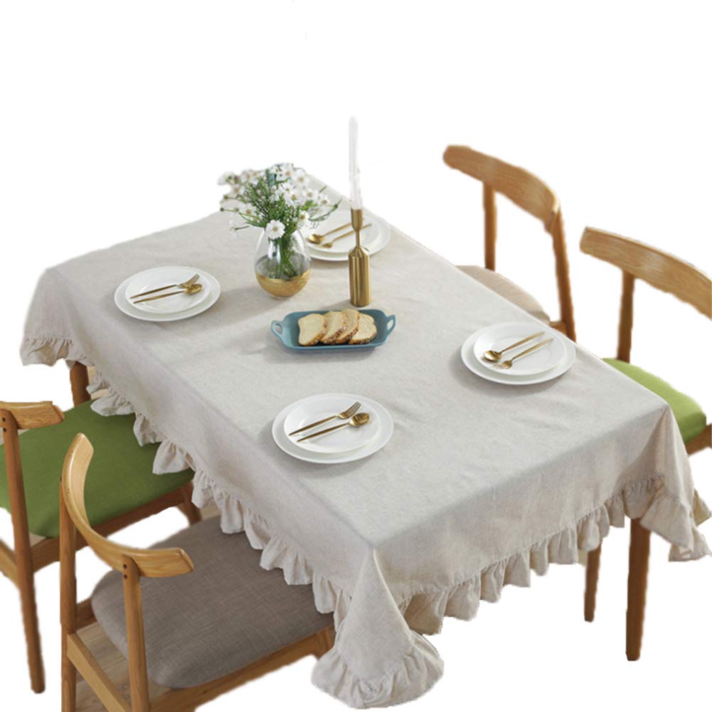 Best white cloth ruffled table runner