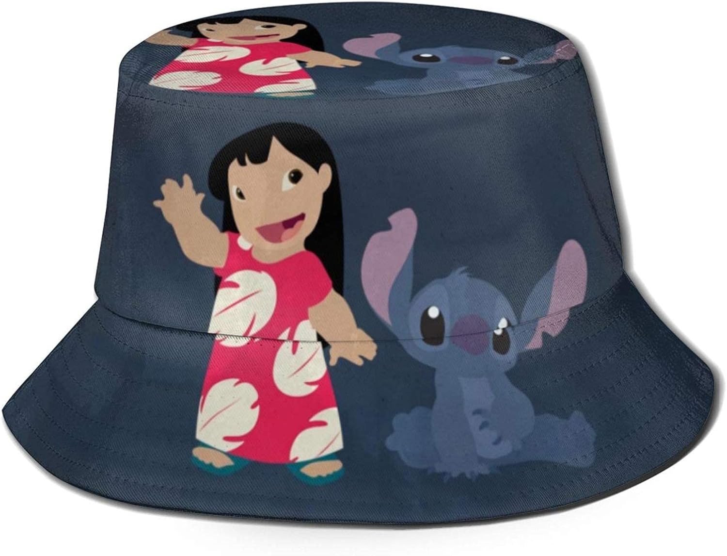 Lilo Stitch Unisex Fisherman Hat Summer UV Protection Travel Bucket