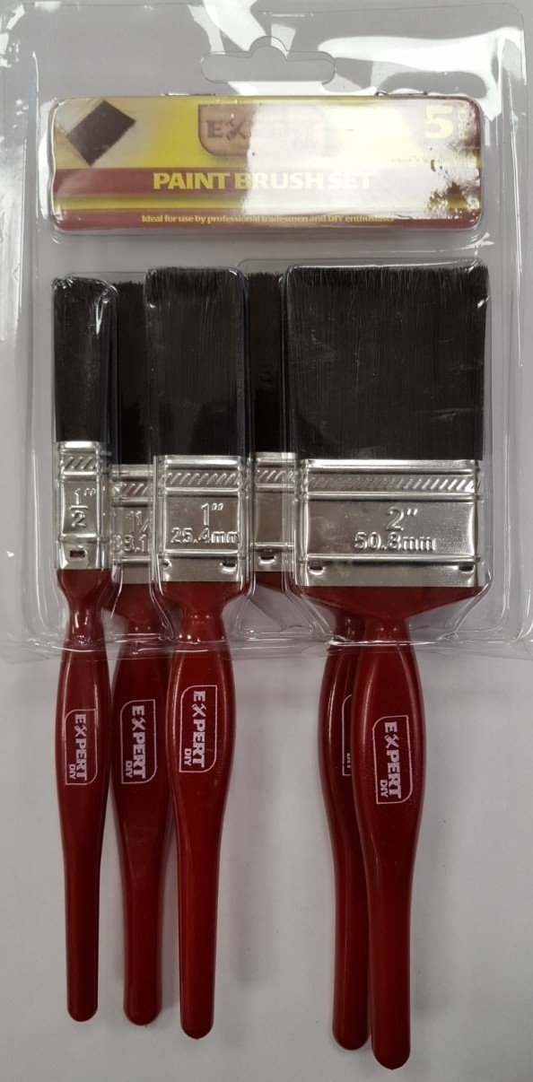 5 Piece Paint Brush Set