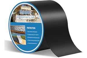 Heelos Butyl Joist Deck Tape 4"×50,1 Pack Weather-Resistant Deck Joist Tape Waterproof Flashing Tape, Self-Adhesive Joist Tape Decking for Wood Decks Joist Beams Roof