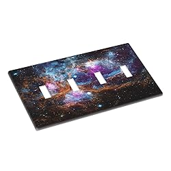 Psychedelic Mysterious Starry Sky Quad Toggle Light