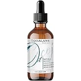 Dr Joe Lab Squalane Oil Pure Plant Derived Refined Cold Pressed From Olives Vegan Undiluted Carrier Oil for Face Skin Hair Body Cosmetics Natural Cleanser Moisturizer (4 oz Glass & Dropper)