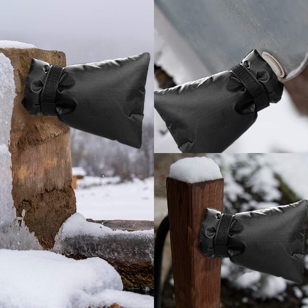JAYEE 2 Pack Outdoor Faucet Cover for Winter Freeze Protection, Waterproof and Insulated Outside Spigot Cover for Anti-Freezing and Rust Protection: Home Improvement