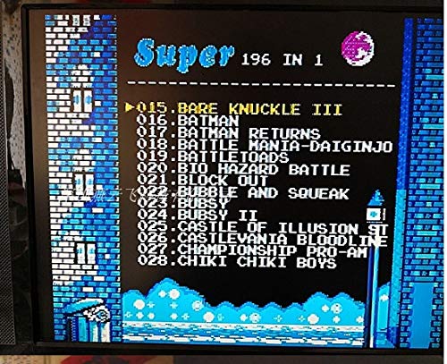 Newest 196 in 1 Sega Genesis Mega Drive 16 bit Multi Cart Cartridge