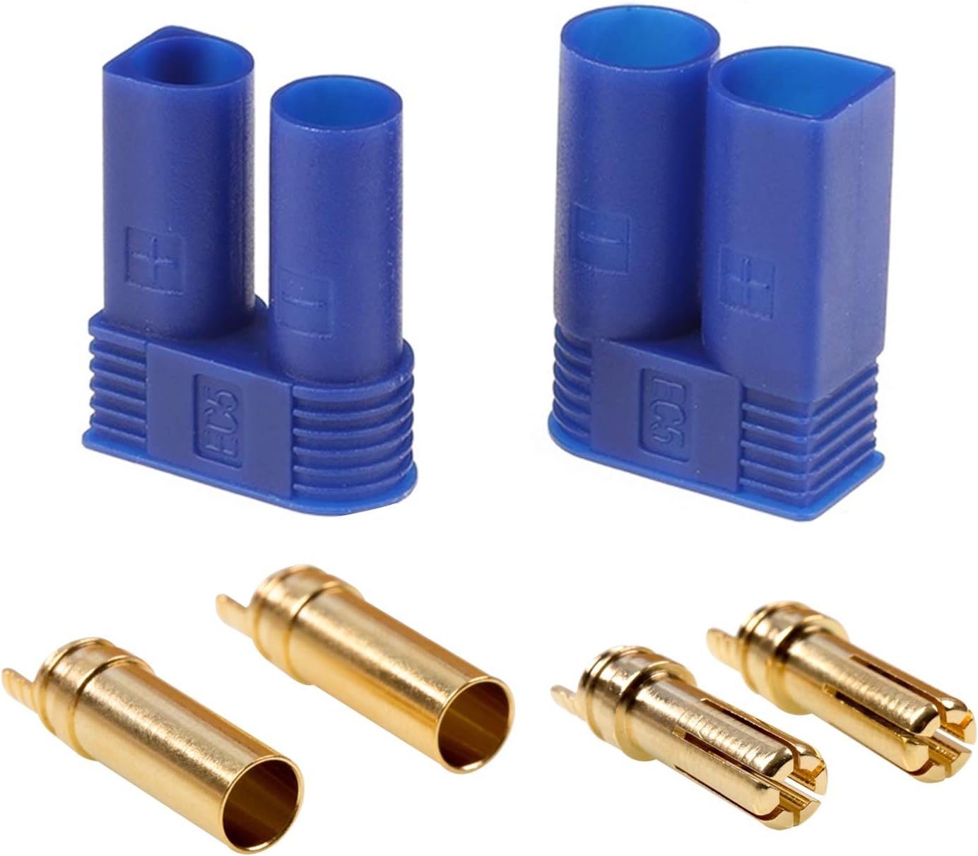 DYS 5Pairs EC5 Connector Male Female 5MM Type Battery Connector Gold