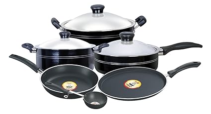 Pigeon by Stovekraft Navratna Non-Stick Gift Set, 9 Pieces