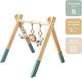 Nuby Baby Wooden Play Gym Animal Adventures 0M+ Sensory Development view 2