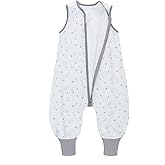 Miracle Baby Sleep Sack with Feet - 0.5 TOG 100% Breathable Cotton Wearable Blanket, Sleeveless Design Sleeping Bag for Baby