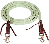 Mustang Manufacturing Company BamTex Round Braided Trail Rein Bamboo 1/2X8