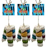 BIRD KABOB Chiquito - 3 Pack - an All-Natural, Holistic, Veterinarian Recommended, Earth Friendly, shreddable Bird Toy Fashioned in a tri-pod Design with Colored Yucca Chunks