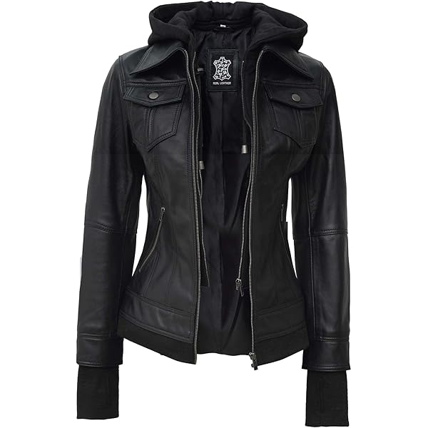 ジャケット・アウター IRENE FUR HOODED LEATHER JACKET IRENE FUR HOODED LEATHER JACKET レザージャケット